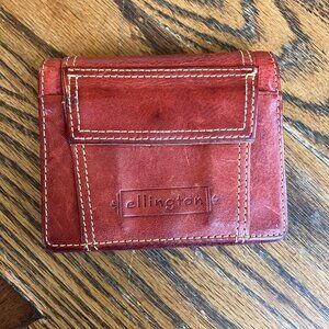 Vintage Ellington Red Leather Wallet